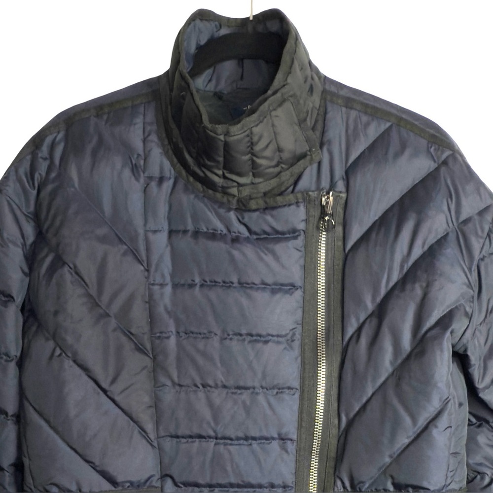 Madewell Women’s Navy & Black Down Puffer Coat S - Picture 3 of 7